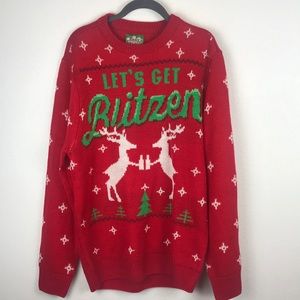 Ugly Christmas Sweater Let’s get Blitzen size sm